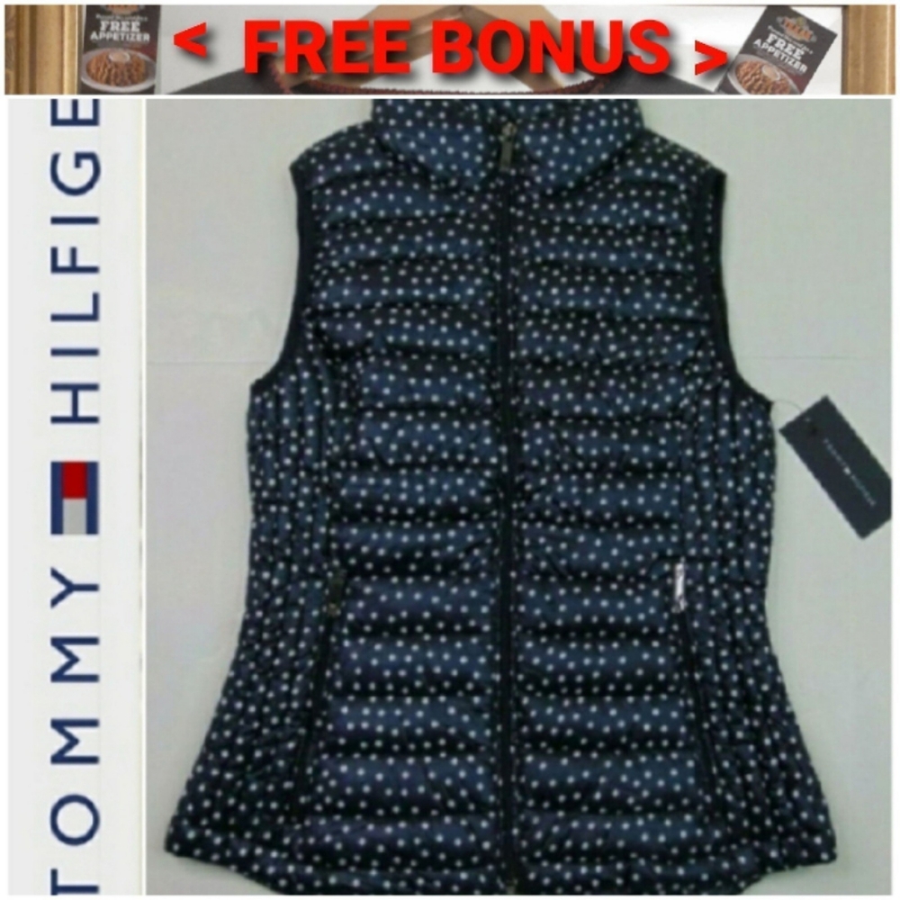 NWT Tommy Hilfiger Puffer Full Zip Vest + Bonus